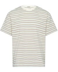 AURALEE - Gradient-Stripe Jersey T-Shirt - Lyst
