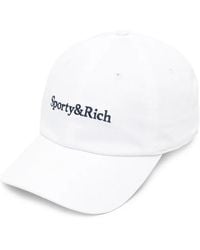 Sporty & Rich - Embroidered-Logo Baseball Cap - Lyst