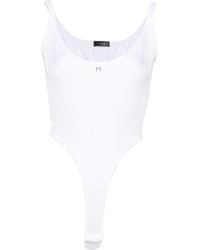 Mugler - Body con placa del logo - Lyst