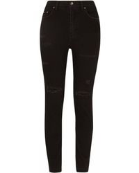 Dolce & Gabbana - Audrey Distressed Skinny Jeans - Lyst
