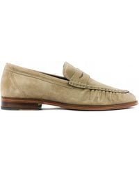 POSA - Suede Penny Loafers - Lyst