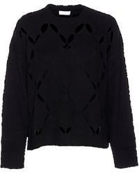 Liu Jo - Cut-Out Crew-Neck Sweater - Lyst