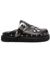 Toga Virilis - Studded Leather Slippers - Lyst