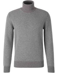 Gran Sasso - Ribbed-Knit Roll-Neck Sweater - Lyst