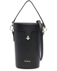 Furla - Logo-print Leather Tote Bag - Lyst