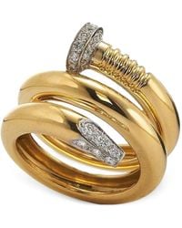 David Webb - Diamond Nail Ring - Lyst