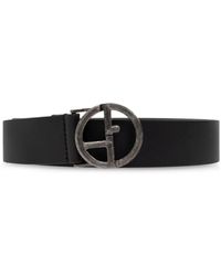 Giorgio Armani - Ga-Logo Leather Belt - Lyst