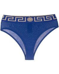 Versace - Greca Border High-Waisted Briefs - Lyst