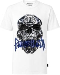 Philipp Plein - T-Shirt À Imprimé Tête De Mort - Lyst