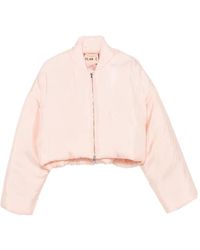 Plan C - Cropped Padded Jacket - Lyst