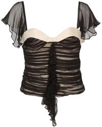 Stolen Stores - Ruffled Ruched Top - Lyst