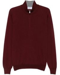 Gran Sasso - Quarter-Zip Wool Sweater - Lyst