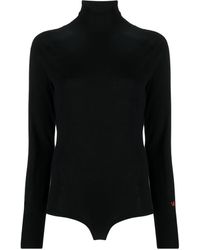 Victoria Beckham - Pull En Laine Mérinos À Col Roulé - Lyst