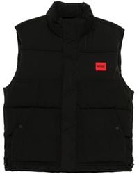 HUGO - Weste Mit Logo-Patch - Lyst