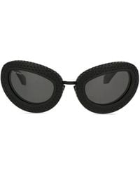 Off-White c/o Virgil Abloh - Oval-Frame Sunglasses - Lyst