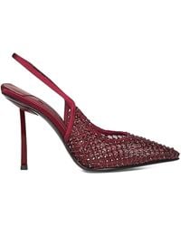 Le Silla - 100Mm Gilda Crystal-Embellished Slingback Pumps - Lyst