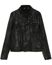 Julius - Chaqueta Revestida Con Cuello Alto - Lyst