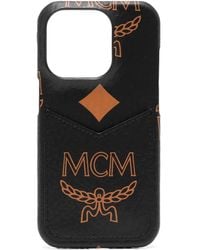 MCM - Aren Visetos-Print Iphone 15 Pro Phone Case - Lyst