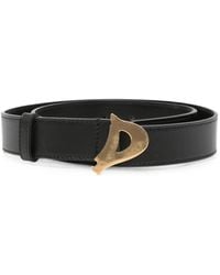 Dondup - Logo-Plaque Leather Belt - Lyst