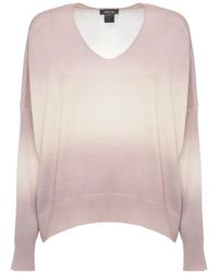 Avant Toi - Gradient-Effect V-Neck Sweater - Lyst