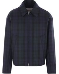 Jil Sander - Plaid Zip-Front Bomber Jacket - Lyst