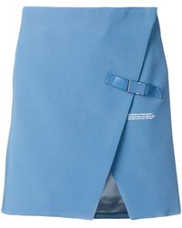 Off-White c/o Virgil Abloh - Wrap-Front Miniskirt - Lyst