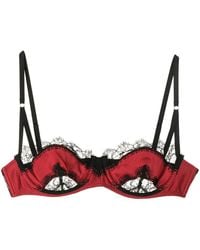 Kiki de Montparnasse - Balconette Lace Silk Bra - Lyst