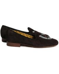Fortela - Broadway Horse Suede Slippers - Lyst