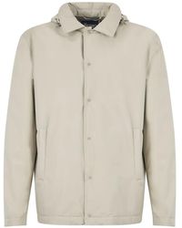 Herno - Hooded Button-Up Jacket - Lyst