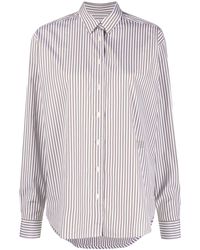 Totême - Striped Organic Cotton Shirt - Lyst