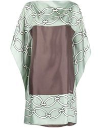 Valentino Garavani - Chain 1967 Silk Dress - Lyst