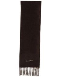 Marc O' Polo - Fringed Logo-Print Scarf - Lyst