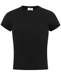 Saint Laurent - Cassandre-Embroidered T-Shirt - Lyst