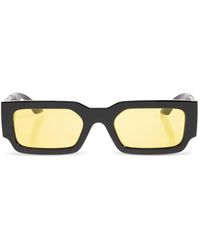 Versace - Greca Rectangle-Frame Sunglasses - Lyst