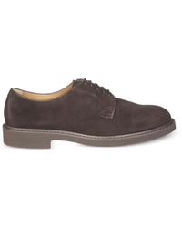 Doucal's - Lace-Up Suede Derby Shoes - Lyst