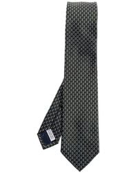Ferragamo - Gancini-Pattern Silk Tie - Lyst