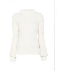 Liviana Conti - Ribbed-Knit Mock-Neck Sweater - Lyst