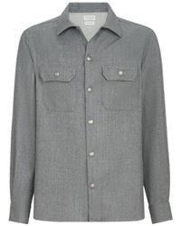 Brunello Cucinelli - Chemise En Laine Vierge - Lyst