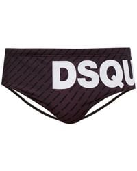 DSquared² - Monogram Swim Briefs - Lyst