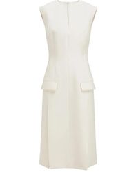 Ferragamo - Sleeveless Tailored Dress - Lyst