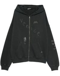 Palm Angels - Graphic-Print Zip-Up Hoodie - Lyst