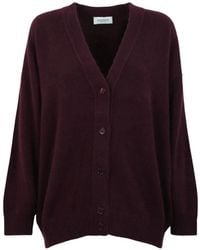 Laneus - V-Neck Knitted Cardigan - Lyst