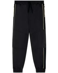 EA7 - Drawstring-Fastening Track Pants - Lyst