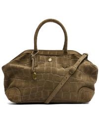 Ash - Justine Crocodile-Effect Tote Bag - Lyst