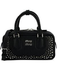 Miu Miu - Arcadie Studded Leather Bag - Lyst