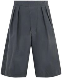 Moschino - Pleated Wide-Leg Shorts - Lyst