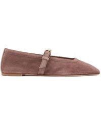 Stuart Weitzman - Sai Suede Ballet Flats - Lyst