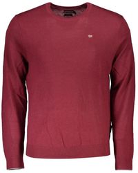 Napapijri - Damavand Logo-Patch Crew-Neck Sweater - Lyst