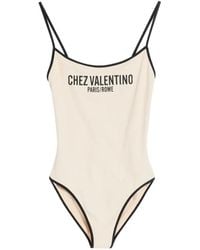 Valentino Garavani - Lycra Piqué Swimsuit - Lyst