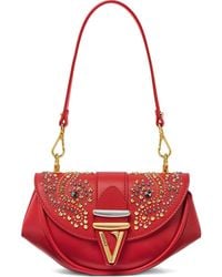 Versace - Virtus レザーショルダーバッグ - Lyst